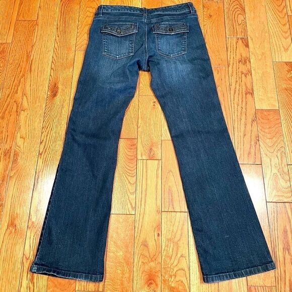 BLACK BOOT LEG JEANS SIZE 8S by WHITE/BLACK - Picture 5 of 9